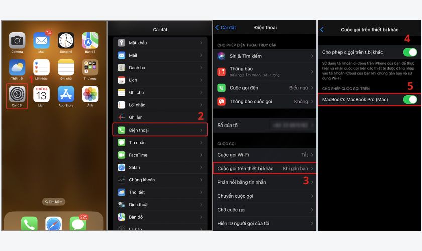 Cách đồng bộ cuộc gọi iPhone lên MacBook