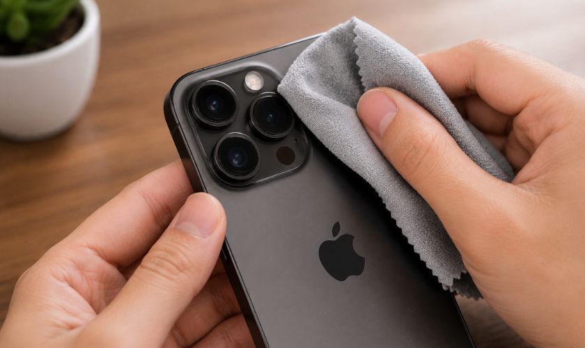 Cách khắc phục camera iPhone 15 Pro Max bị mờ