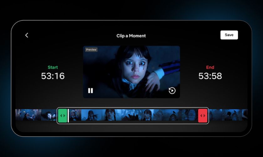 Sử dụng tính năng Moments có sẵn trên Netflix