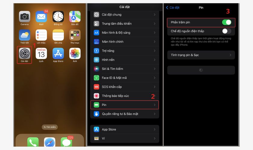 Cách hiển thị phần trăm pin iPhone 13 Pro Max nhanh nhất