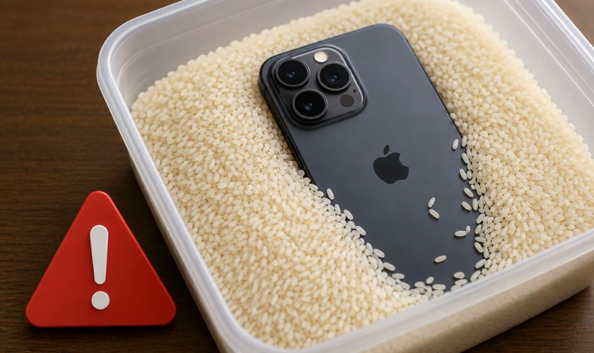 Cách xử lý khi iPhone 15 Pro Max bị rơi vào nước