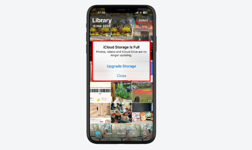 Nguyên nhân khiến lỗi không đồng bộ ảnh iCloud