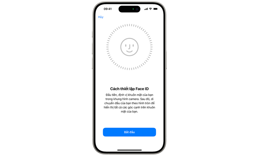 Cài Face ID và bảo mật