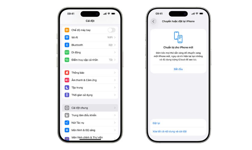 Kiểm tra iCloud ẩn bằng Reset dòng 2