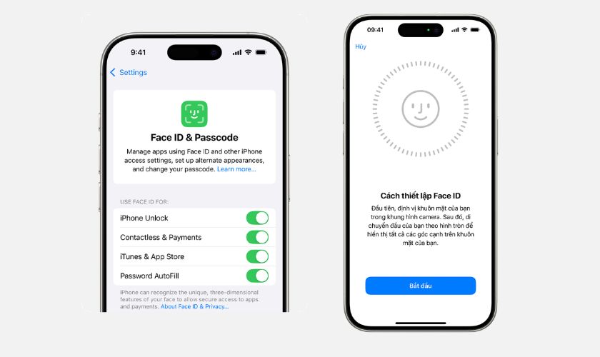 Kiểm tra Face ID, loa, mic, rung và các nút vật lý