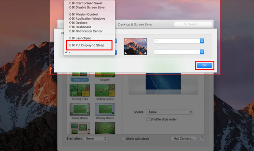 Thời gian tắt màn hình MacBook
