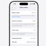 xem số lần sạc iPhone 16