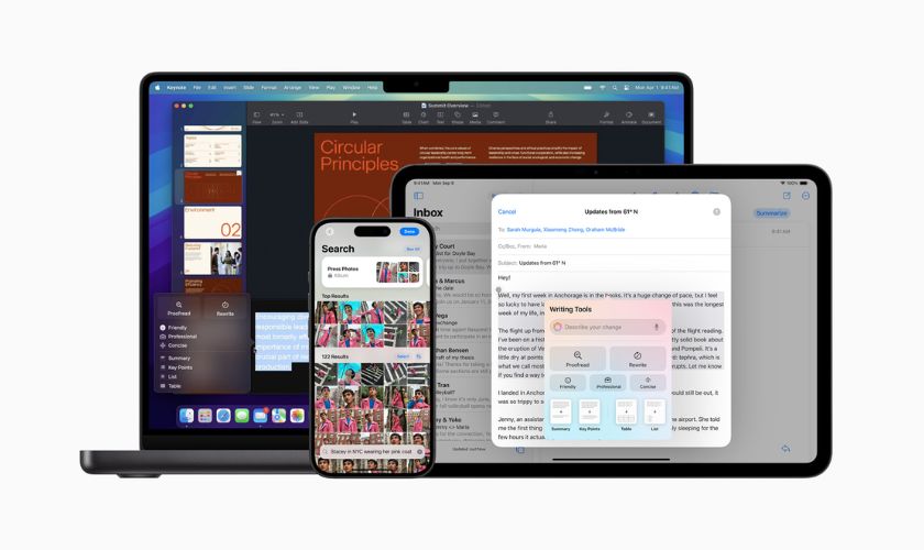 Các tính năng mới trên Apple Intelligence iOS 18.1