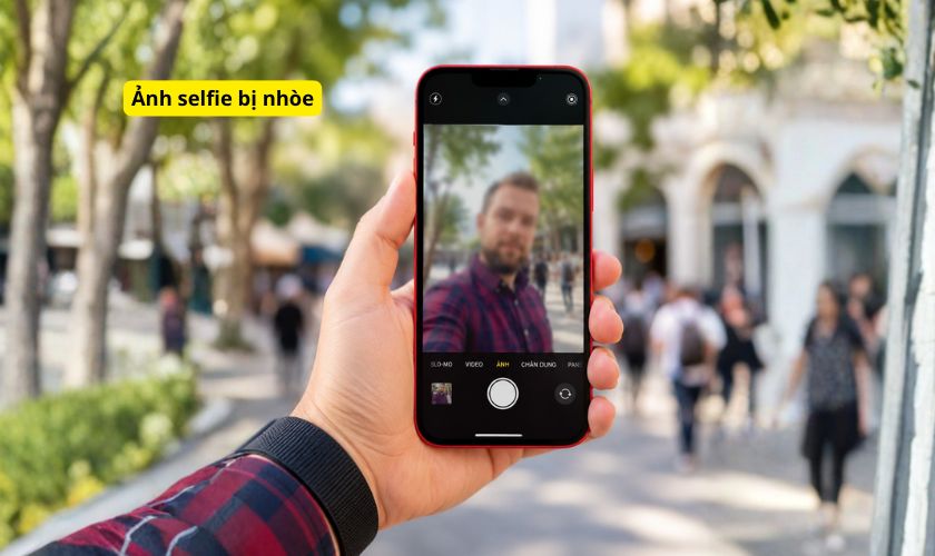 Dấu hiệu camera trước iPhone 14 Plus bị mờ