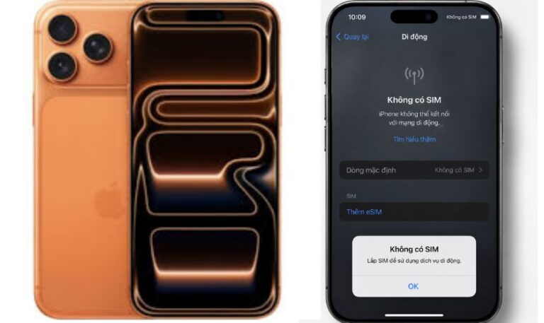 iPhone 17 Pro Max không nhận SIM