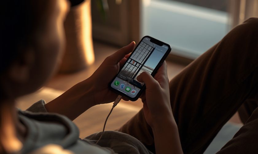 Vừa sạc vừa sử dụng iPhone