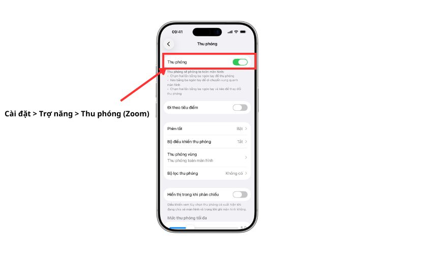 Nguyên nhân và cách thu nhỏ màn hình iPhone 14 Pro Max bị phóng to