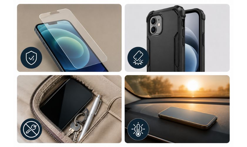 Mẹo hạn chế tình trạng iPhone bị nứt mặt kính