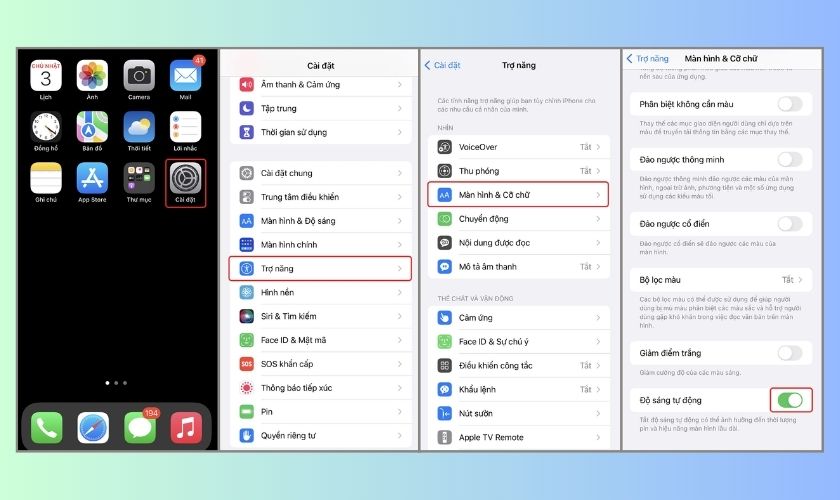 Cách khắc phục màn hình iPhone 16 Pro Max bị tối