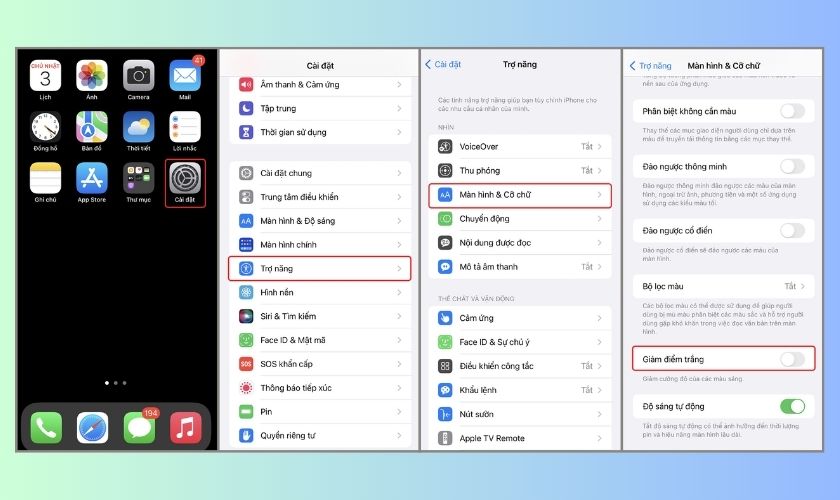 Cách khắc phục màn hình iPhone 16 Pro Max bị tối