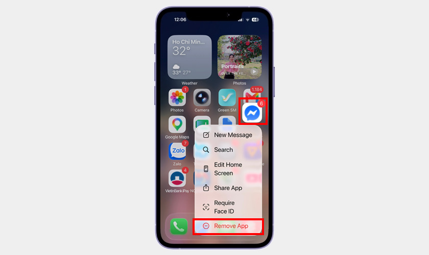 Xóa và cài đặt lại Messenger