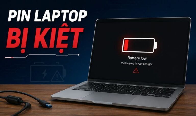 kích pin laptop bị kiệt