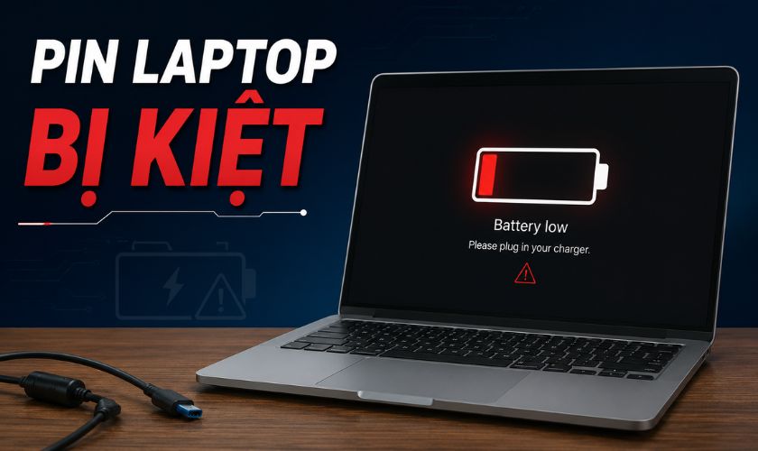 kích pin laptop bị kiệt