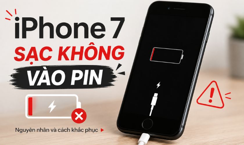 iPhone 7 sạc không vào pin