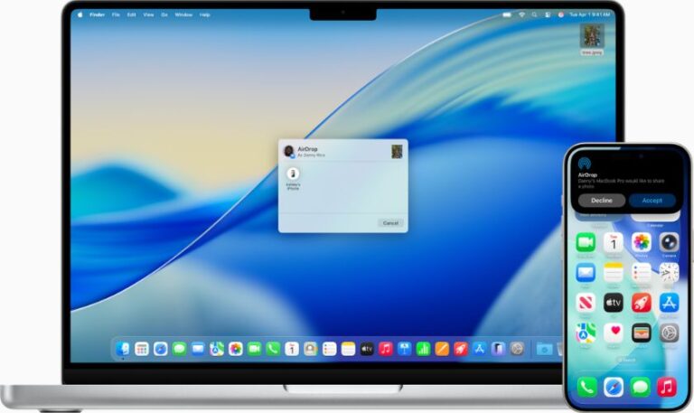Kết nối iPhone với MacBook