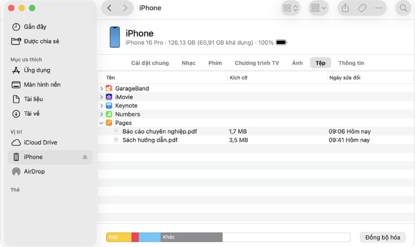 Hướng dẫn chi tiết kết nối iPhone với MacBook bằng cáp