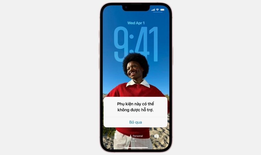 Lỗi sạc pin iPhone phụ kiện không hỗ trợ