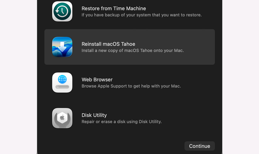 Cài lại macOS
