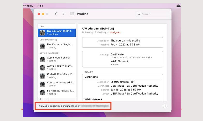 Cách kiểm tra MacBook bị dính MDM hay không
