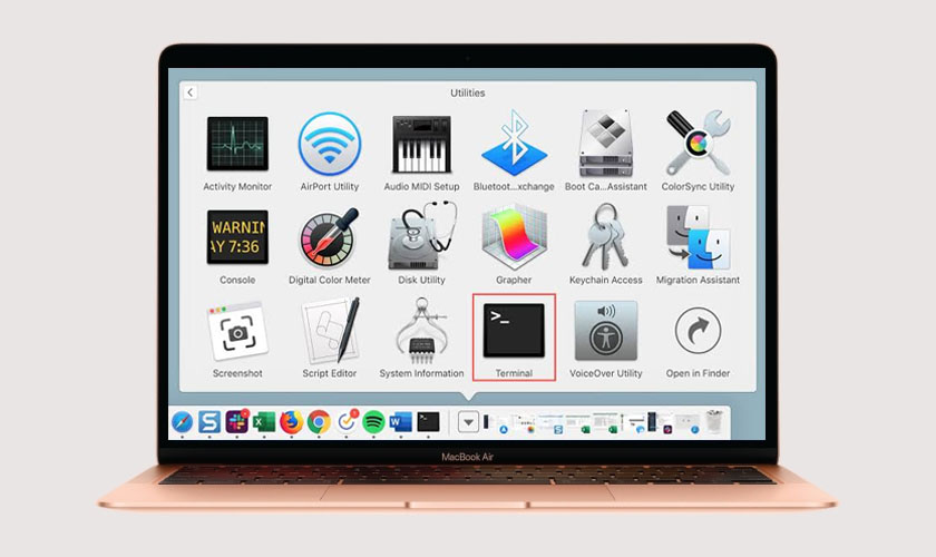 Kiểm tra bổ sung bằng Terminal MacBook
