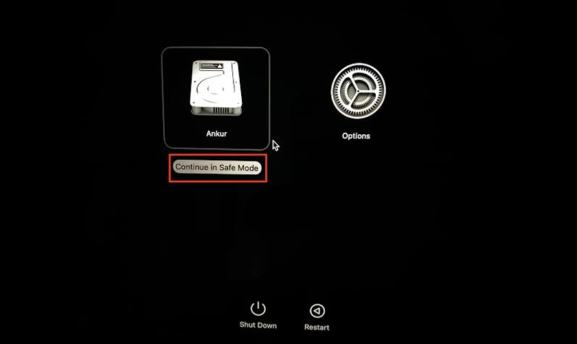 Khởi động Safe Mode