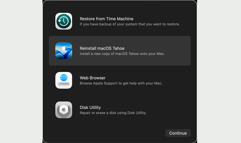 Cài lại macOS