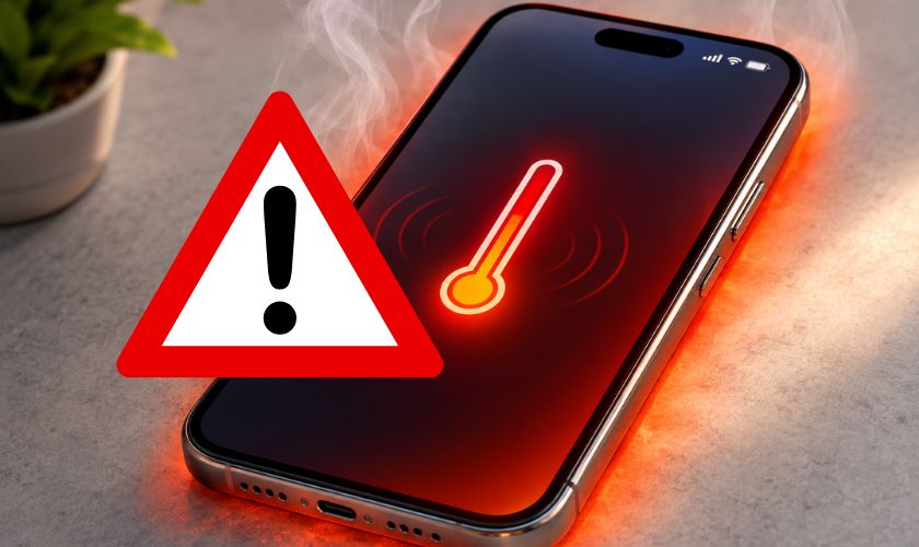 Điện thoại quá nóng nên tự giảm độ sáng