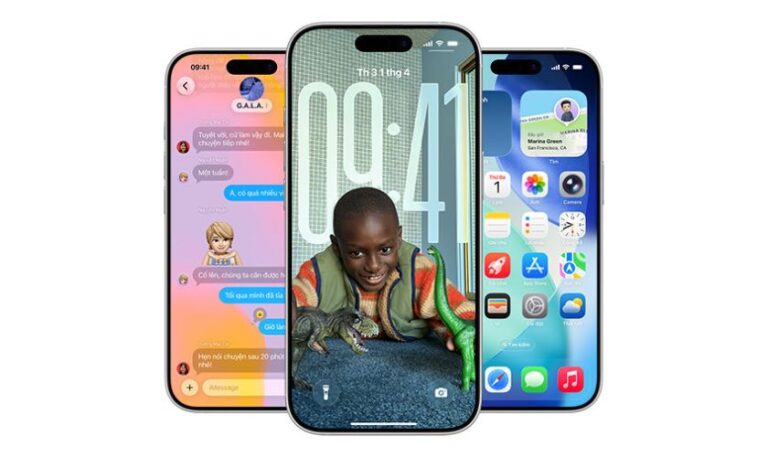 màn hình iPhone bị sọc xanh trắng