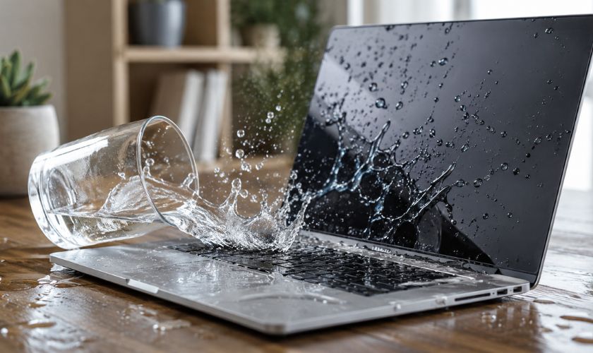 Nguyên nhân khiến màn hình laptop bị mốc hoặc loang ẩm