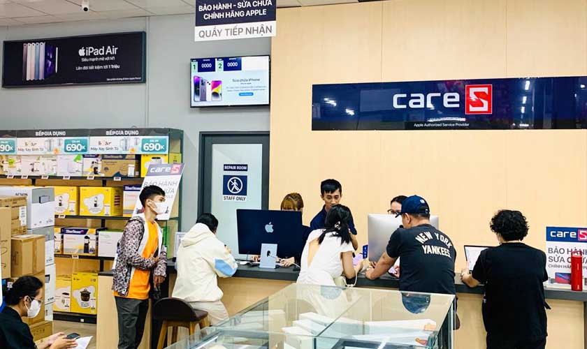 Quy trình thay màn hình iPad Air chính hãng tại CareS