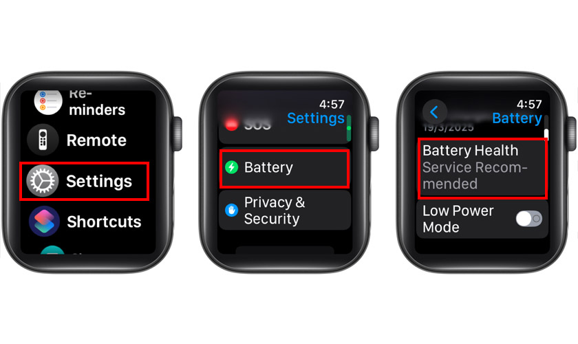 Kiểm tra tình trạng pin Apple Watch Series 6