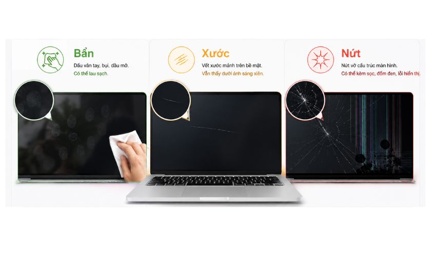 Nguyên nhân khiến màn hình laptop bị trầy