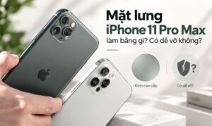 Mặt lưng iPhone 11 Pro Max làm bằng gì? Có dễ vỡ không?